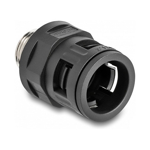 DeLOCK Racor fijo con rosca exterior de latón M20 negro, 2 unidades DeLOCK Racor fijo con rosca exterior de latón M20 negro, 2 unidades