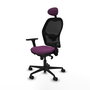 PIQUERAS Y CRESPO Silla de oficina Jorquera Morado y Negro
