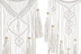 DKD Home Decor Decoración Colgante Macramé Acacia 25x1x93 Surtido de 2 unidades
