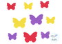 Innspiro Mariposas de goma EVA adhesiva 35mm y 55mm (60 unidades)