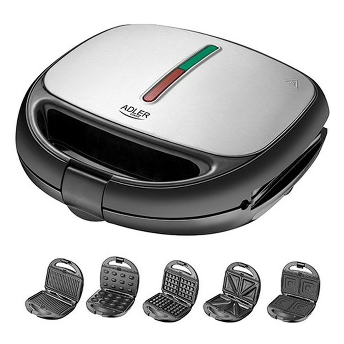 Adler Sandwichera multifunción 5 en 1 Ad 3040 Adler Sandwichera multifunción 5 en 1 Ad 3040