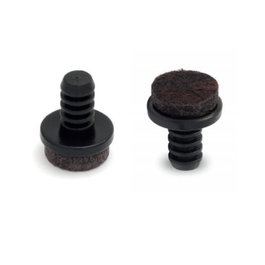 Herrajes Alk Deslizante Con Fieltro Ø12-14 Para Taladro 6Mm Negro