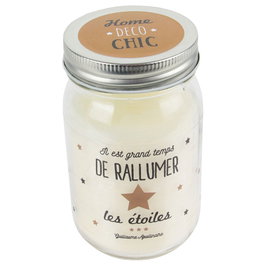 Home Deco Factory Tarro con Vela Home Deco Chic