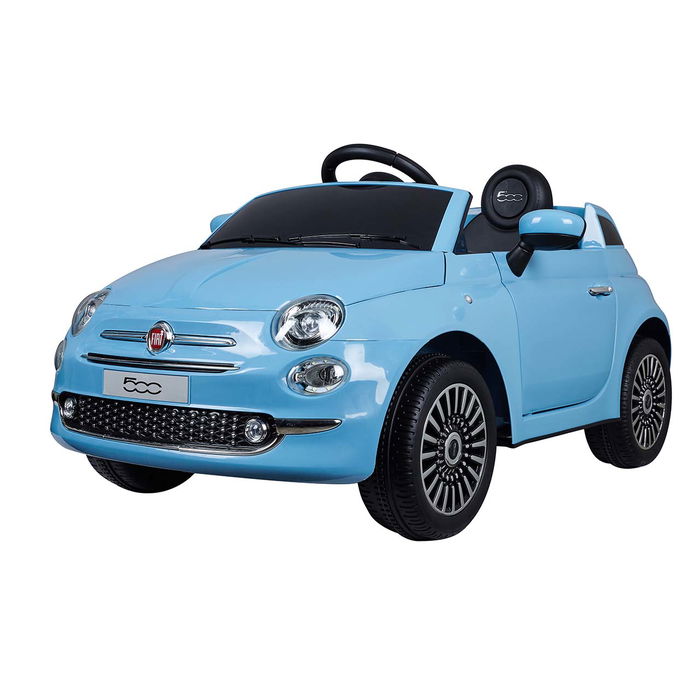Tachan Fiat 500 6V Azul Coche Eléctrico con Radio Control Licencia Oficial