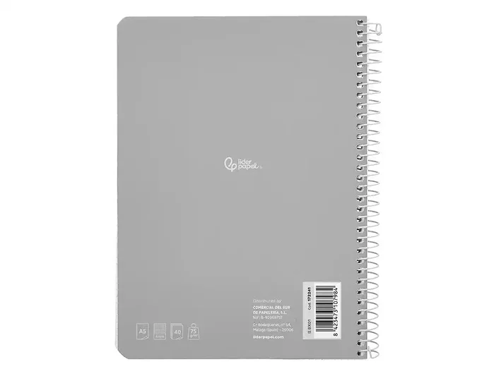 Liderpapel Cuaderno Espiral A5 Smart Tapa Blanda Cuadriculado 4mm Colores Surtidos Liderpapel Cuaderno Espiral A5 Smart Tapa Blanda Cuadriculado 4mm Colores Surtidos