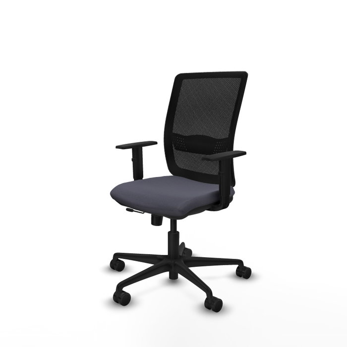 PIQUERAS Y CRESPO Silla de oficina Haches con mecanismo Sincro/Traslack, Gris oscuro y Negro PIQUERAS Y CRESPO Silla de oficina Haches con mecanismo Sincro/Traslack, Gris oscuro y Negro