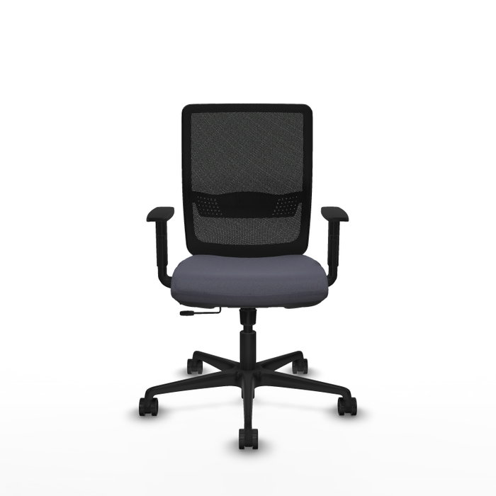 PIQUERAS Y CRESPO Silla de oficina Haches con mecanismo Sincro/Traslack, Gris oscuro y Negro PIQUERAS Y CRESPO Silla de oficina Haches con mecanismo Sincro/Traslack, Gris oscuro y Negro