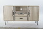 DKD Home Decor Buffet Paulownia y Metal Natural