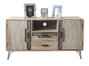 DKD Home Decor Buffet Paulownia y Metal Natural
