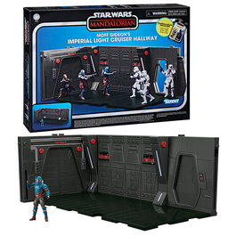 HASBRO Star Wars Playset Moff Gideons Imperial Light Cruiser Hallway + figura Mandalorian Privateer 9,5cm