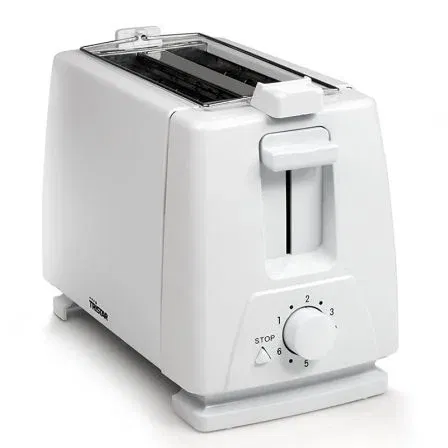 Tristar Tostador BR-1009 650W Blanco con Calienta Bollos y 6 Niveles de Tostado