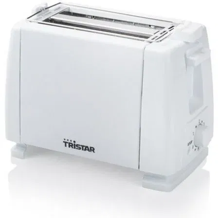 Tristar Tostador BR-1009 650W Blanco con Calienta Bollos y 6 Niveles de Tostado
