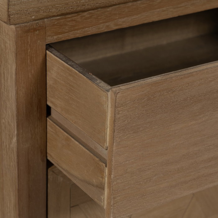 Mueble Recibidor Natural Dm-Madera 90 X 40 X 90 cm