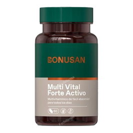 Bonusan Multi Vital Forte Activo 60 Comprimidos - Multivitamínico Completo con Vitaminas y Minerales Activos para el Uso Diario