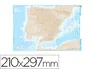Teide Mapa Mudo B/N Din A4 España Físico 210 x 297 mm 100 g/m²