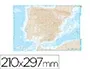 Teide Mapa Mudo B/N Din A4 España Físico 210 x 297 mm 100 g/m²