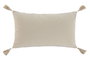 DKD Home Decor Set de 2 Cojines de Poliéster y Algodón Crudo