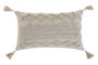 DKD Home Decor Set de 2 Cojines de Poliéster y Algodón Crudo
