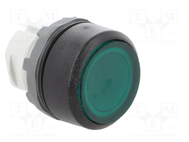 ABB Interruptor de presión verde 22mm MLB-1