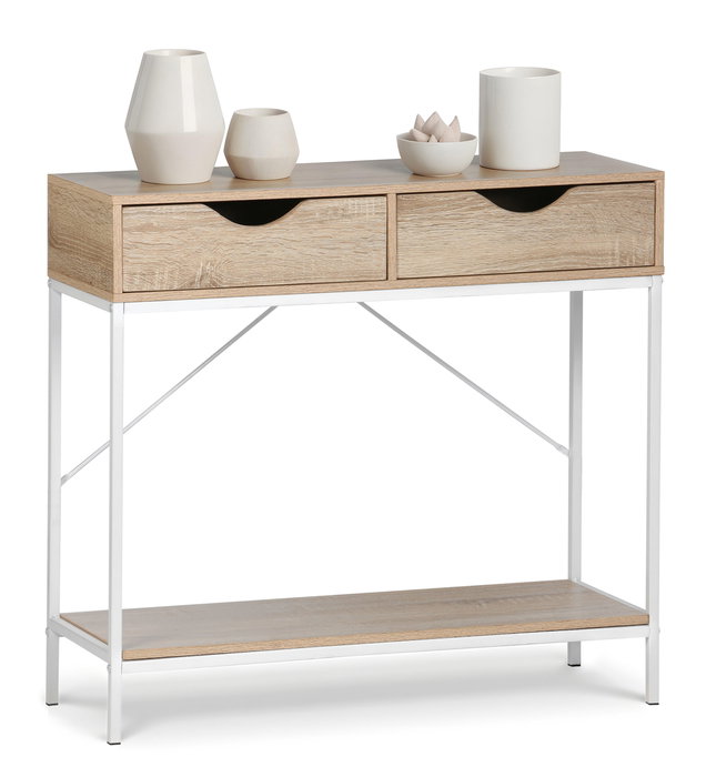 Moblekit Mueble con 2 Cajones ESKA Madera-Metal
