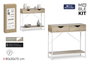 Moblekit Mueble con 2 Cajones ESKA Madera-Metal