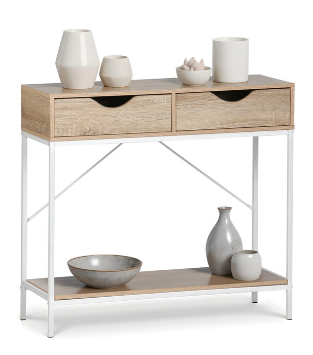 Moblekit Mueble con 2 Cajones ESKA Madera-Metal