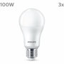 Philips Bombilla LED A67 E27 100 W Blanco frío (Pack de 3)