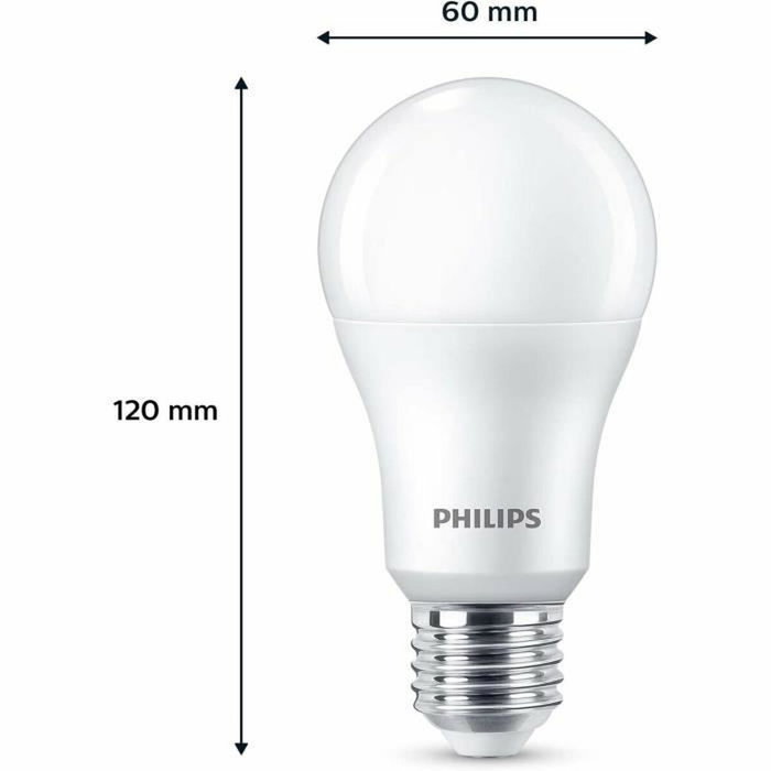 Philips Bombilla LED A67 E27 100 W Blanco frío (Pack de 3)