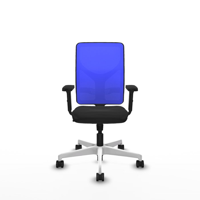 PIQUERAS Y CRESPO Silla de oficina Motilla con mecanismo Sincro, Negro y Azul