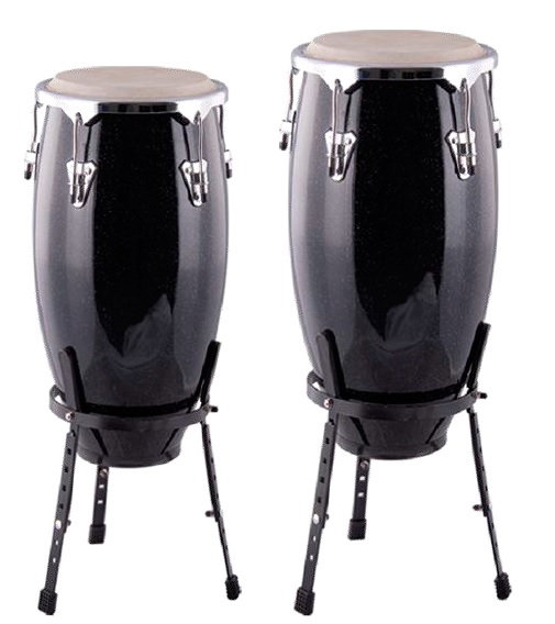Jinbao Congas Jbsh3Bk Negras 11 3/4 + 12 1/2