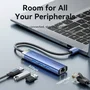 Vention TGFSB Hub USB 3.0 5 en 1 con 3x USB 3.0, Puerto Gigabit Ethernet RJ45, 1x USB Tipo-C con PD, para Portátil