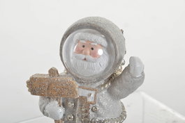 DKD Home Decor Figura Navidad Moderna Santa Resina 7 x 13 x 9 cm