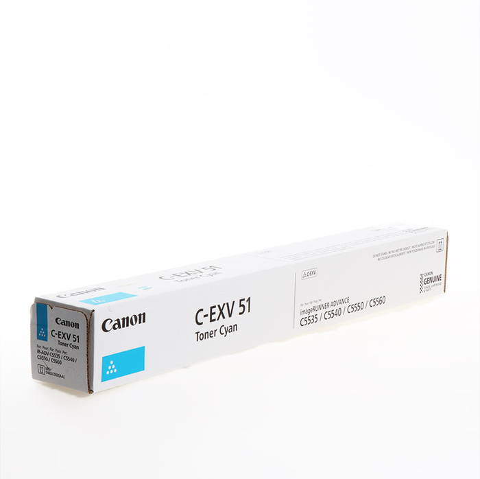 Canon Toner C-EXV51 / 0482C002 Cyan (0482C002/0482C002AA) Canon Toner C-EXV51 / 0482C002 Cyan (0482C002/0482C002AA)