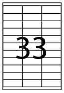 FABRISA 15299 Caja 100 Hojas Etiquetas Adhesivas Blancas 70x25,4 mm