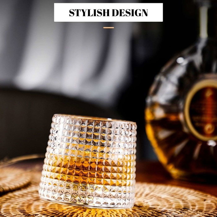 Hermia Small 8 Set de 2 Copas de Whiskey de Vidrio Borosilicatado Transparente 160 ml