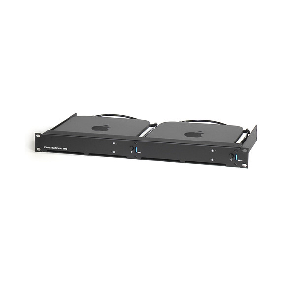 Sonnet 2018 RackMac mini 1U Rack Kit de Montaje - Negro