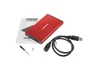 Natec Rhino GO Carcasa para disco duro/SSD 2,5'' SATA USB 3.0 Rojo