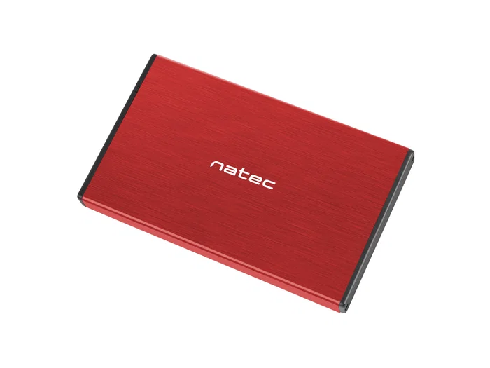Natec Rhino GO Carcasa para disco duro/SSD 2,5'' SATA USB 3.0 Rojo