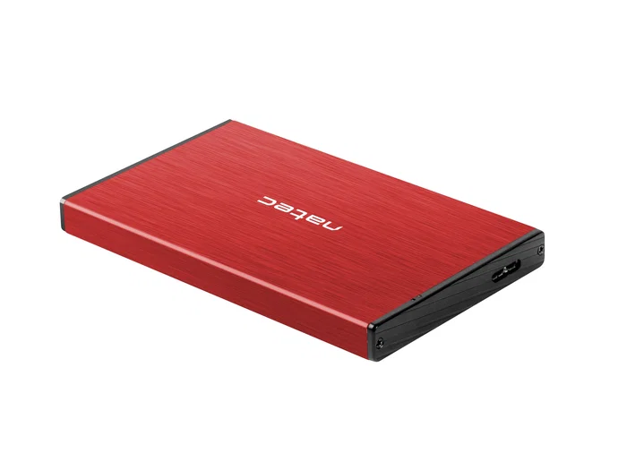 Natec Rhino GO Carcasa para disco duro/SSD 2,5'' SATA USB 3.0 Rojo