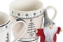 DKD Home Decor Set de 2 Tazas de Café New Bone 360ml Surtidas