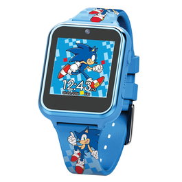 KIDS LICENSING Reloj Inteligente Sonic The Hedgehog con Cámara Selfie, Grabadora de Voz, Alarma y Cronómetro para Niños