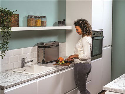 Ninja SP101EU Minihorno de Sobremesa 8 en 1 Vertical Compacto con Tecnología Digital Crisp y Aire Caliente - Ideal para Cocinas Pequeñas