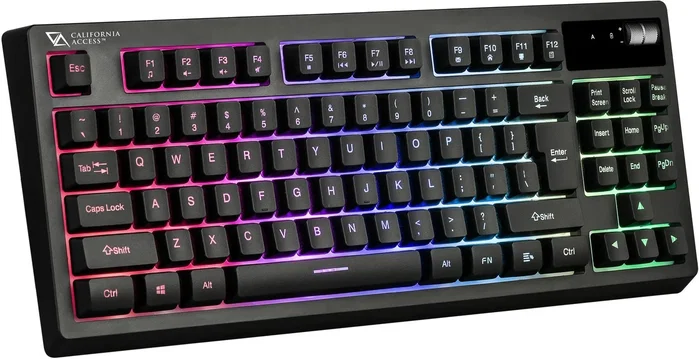 California Access Korero TKL CA1424 Teclado Inalámbrico Membrana QWERTY Layout Polaco RGB 87 Teclas Negro