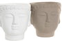 DKD Home Decor Vela de Cemento Buda con Aroma a Vainilla, Surtido de 2 Unidades