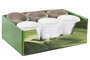DKD Home Decor Vela de Cemento Buda con Aroma a Vainilla, Surtido de 2 Unidades