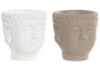 DKD Home Decor Vela de Cemento Buda con Aroma a Vainilla, Surtido de 2 Unidades