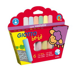 Tizas De Colores Giotto Bebe Estuche De 6 (Set de 6)
