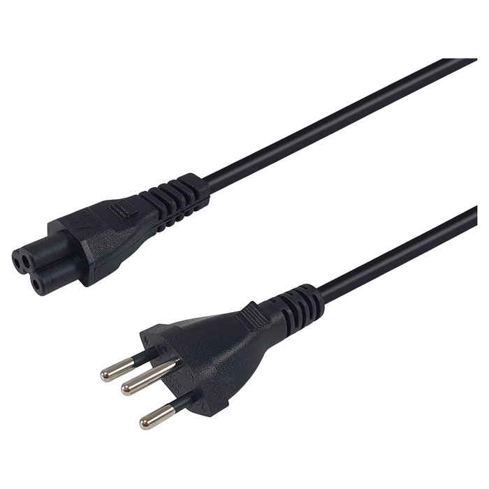 EQUIP Cable de alimentación T12 a C5 acoplador, 3 m, negro EQUIP Cable de alimentación T12 a C5 acoplador, 3 m, negro
