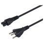 EQUIP Cable de alimentación T12 a C5 acoplador, 3 m, negro