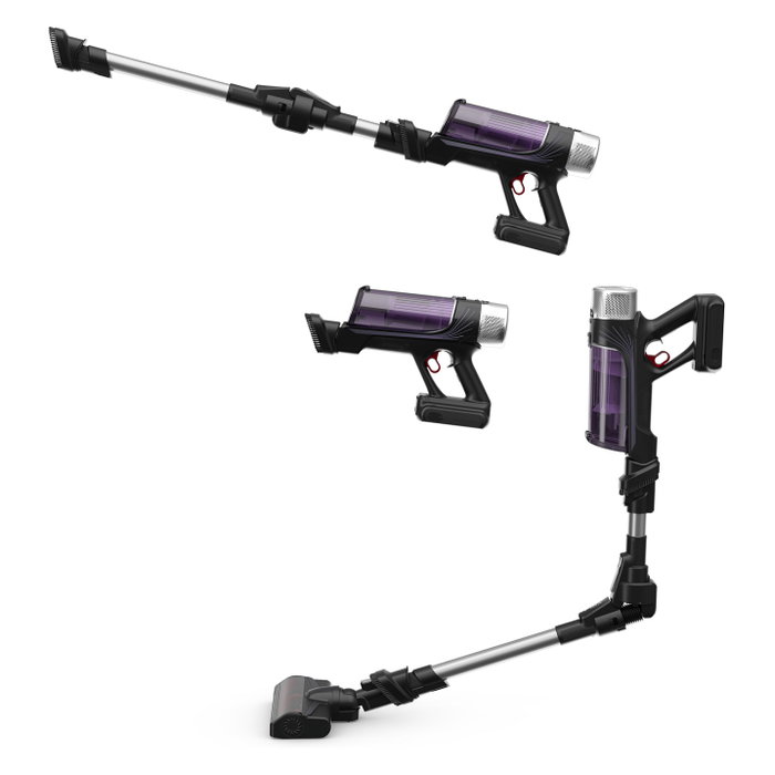 Rowenta X-Force Flex 9.60 Allergie Negro y Púrpura